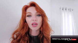Schlanke Schéinheet Redhead Lacy Lennon An Intensiver POV Ficken