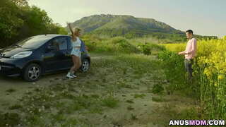 Cherry thug Sam sloppy blowjob agus coinneal i best dha a blow